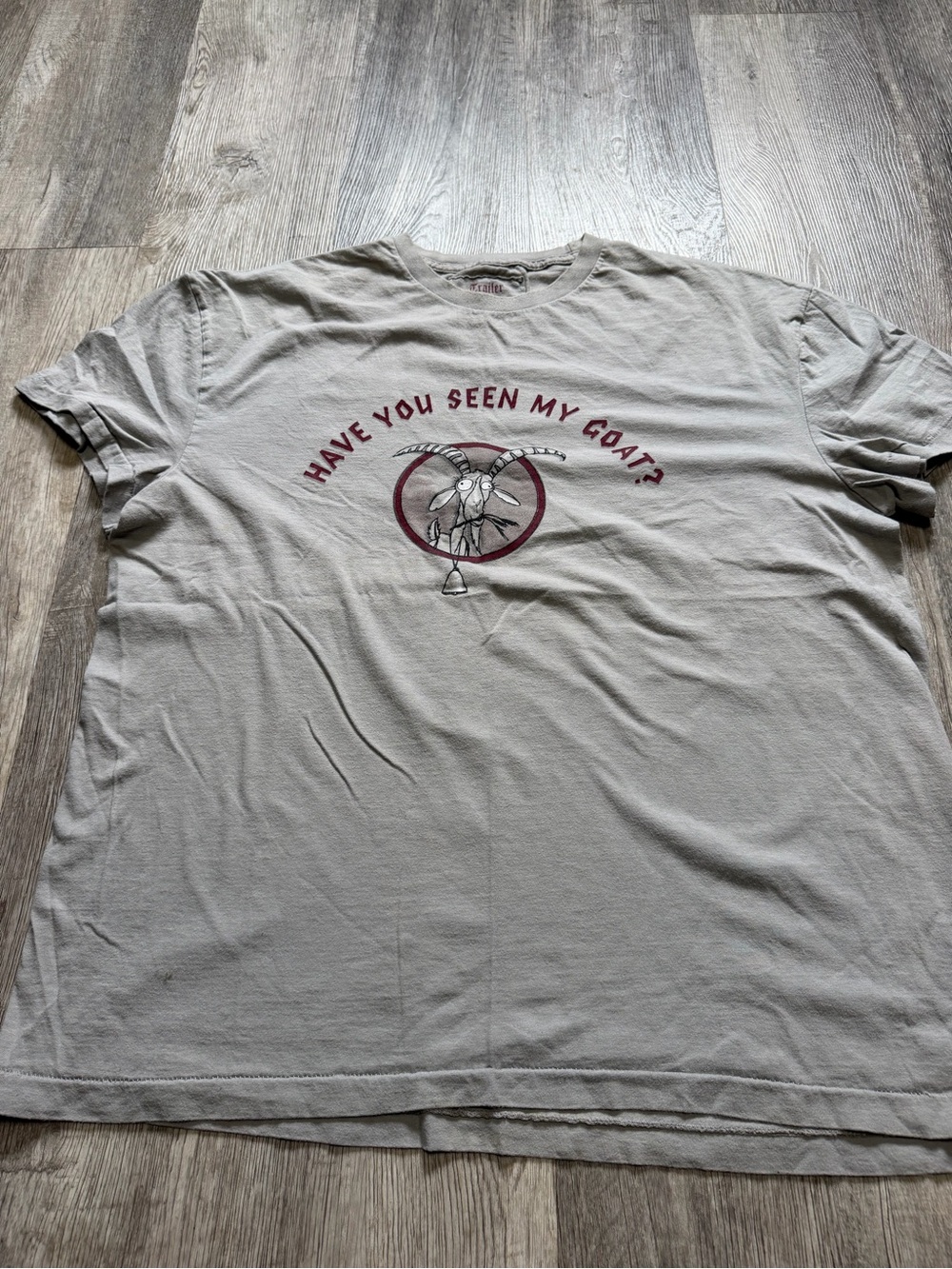 Have You Seen My Goat? Graphic Tee - Gray